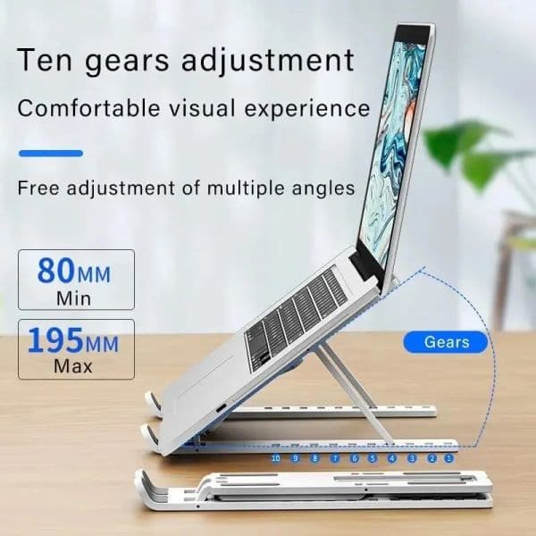 outdoor 2026 New Laptop And Cooler Portable Multi-Angle Adjustable Tablet Stand Aluminum Alloy Desktop Elevated Rack With Heat Dissipation, Lightweight For Dail
