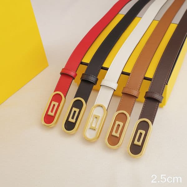 Designer Belts Women Belts Letter Smooth Buckle Retro Design Thin Waist Belt Width 2.5CM Real cowhide multi-color optional belt Luxury belt
