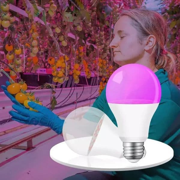 E27 Plant Grow Bulb Waterproof Full Spectrum Greenhouse Grow Light for Hydroponics System Flower Vegetable Plant