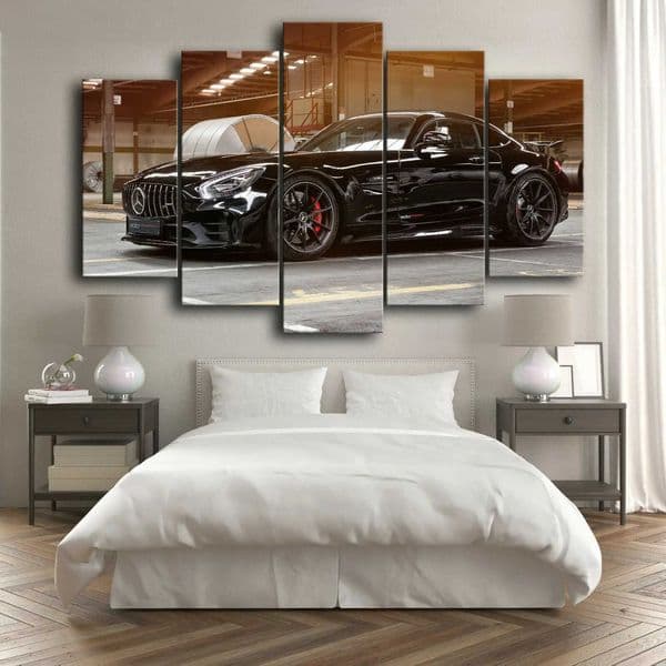 Canvas wallpaper for living room mural art painting black F Amour cool car wallpaper image printing modern bedroom X241107