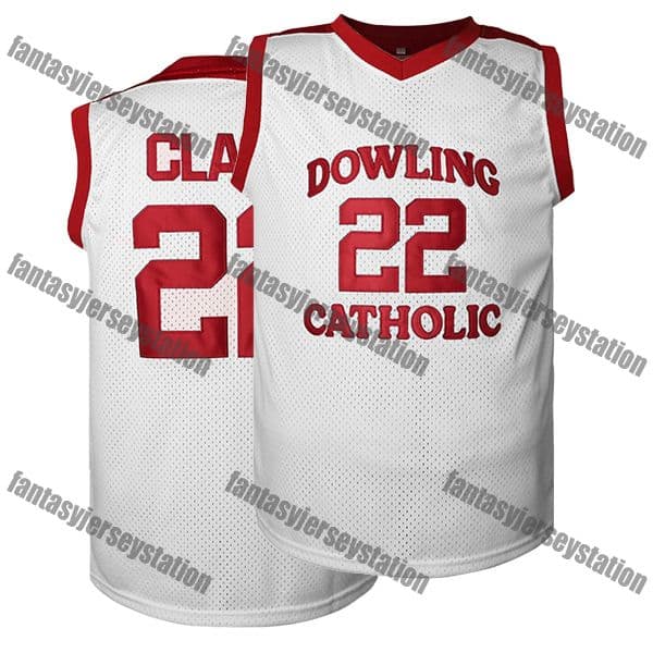 Men's Basketball designer luxury Jersey #22 White V-Neck, Stretch Knit, Embroidered, Clark Loose Fit For Thanksgiving, Christmas, Halloween, Mardi Gras, Adult Unisex