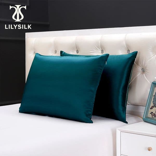 Pillow Case LILYSILK 100% silk pillowcase with hidden zipper for hair care 19-year-old mother Terse pillowcase home theater free delivery 241107