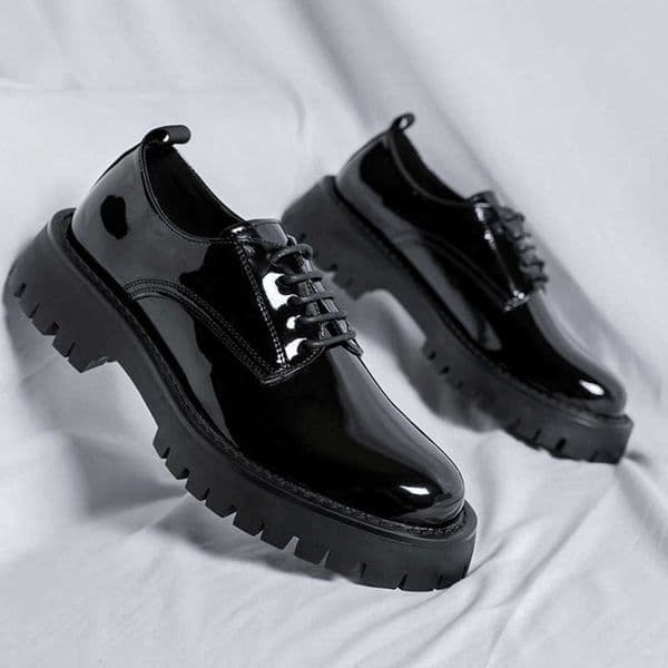 Men Dress Shoes For Men Korean Version Leather Shoes British Style Youth Business Trend Shoes Height Lace Up Suit Leather Work Shoes 241009 K260328
