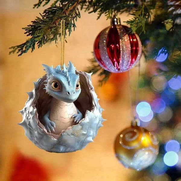 Christmas Dragon Hanging Pendant Christmas Tree Decoration Xmas Tree Hanging Ball Gift Present Party Home Decor 2024 New YearXJ241107