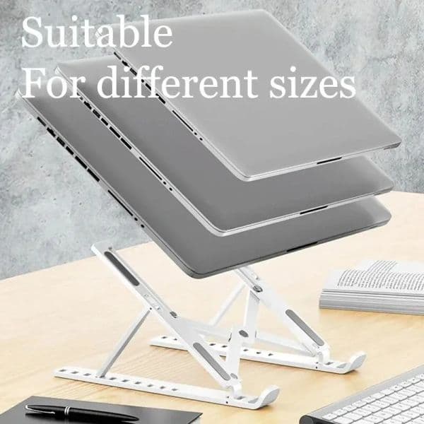 2026 New Laptop And Cooler Portable Multi-Angle Adjustable Tablet Stand Aluminum Alloy Desktop Elevated Rack With Heat Dissipation, Lightweight For Daily outdoo