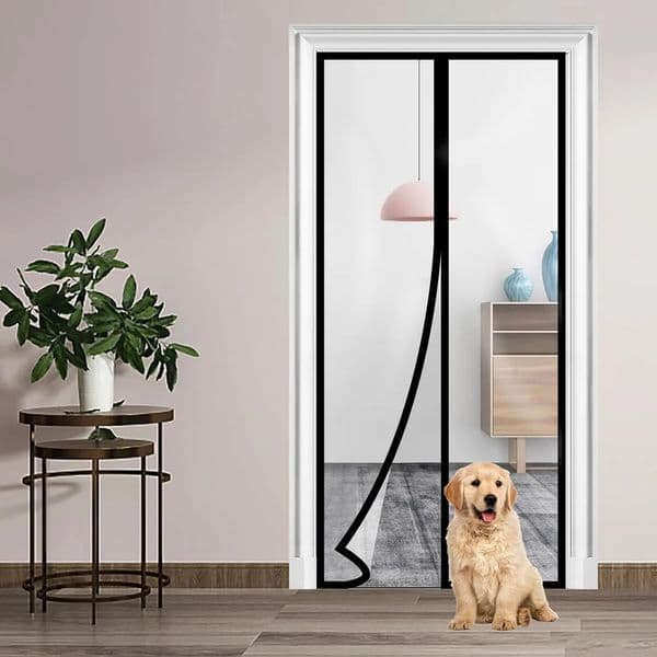 Sheer Curtains TPU transparent door screen windproof curtain non perforated air conditioning door magnetic film automatic door closing 241107