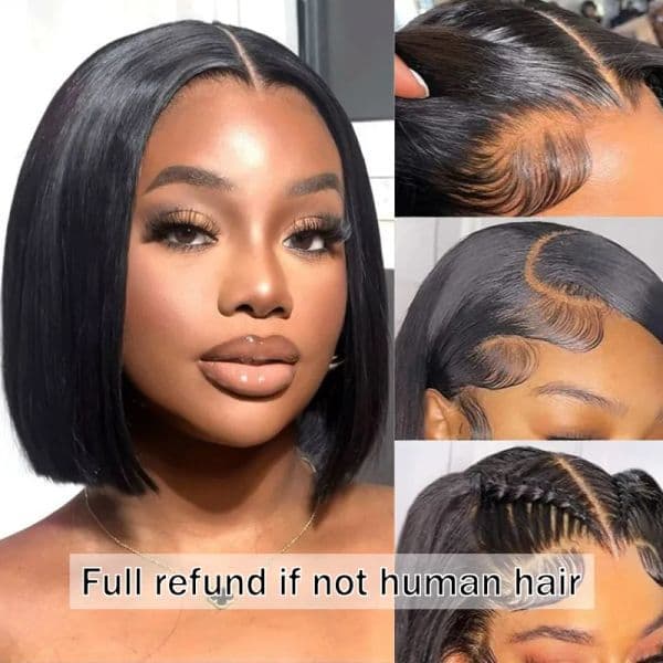 100% Really Human Hair Wigs 13x4 Human Hair Deep Wave Lace Front Hair Wigs Brazilian Wigs Curly HD Glueless Wig Straight Colored For Woman Pre Plucked 300Ddensity