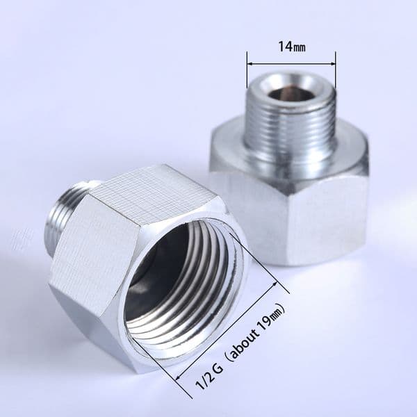 High Pressure Water Pipe Fitting Converter M14X1 Male or M15X1 Female To 1/2"G Female for Connect Shower/Sink Faucet/Garden Hose
