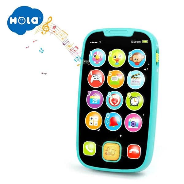 HOLA Baby Learning Cell Phone - Interactive Music Development Toy 12 Months Best Birthday Gift for 1 Year Old W241109