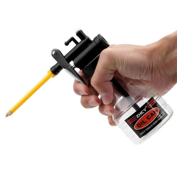 Clear Oil Can Transparent Hand Tools Lubricator Oil Pump Cans High Pressure Oiler Grease Flex Gun 250ML