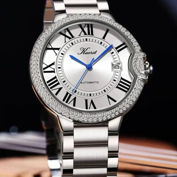 KUERST Designer Classic Teen Student Automatic Mechanical Watch Waterproof/calendar/simple Three Pins, Personality Cool Fashion e3