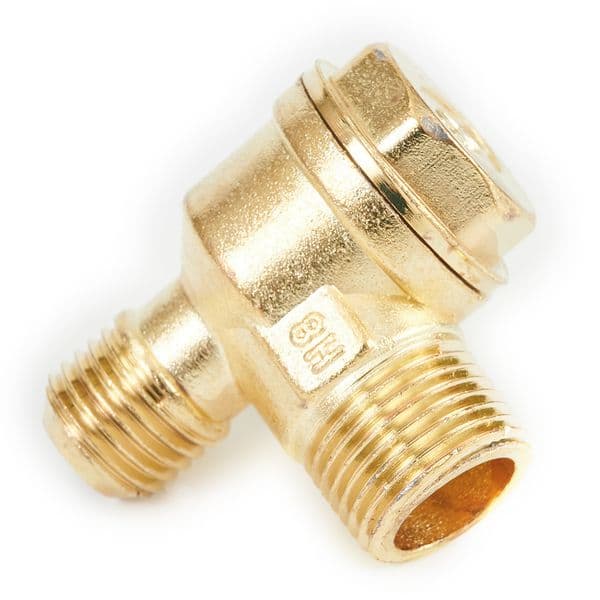 1PC Air Compressor Check Valve 3Way Zinc Alloy Male Thread Connector Tool For Air Compressor Replacement 10*14*16mm