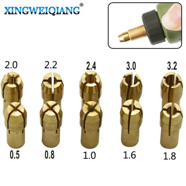 3.0mm Mini Drill Brass Collet Chuck Adapter Micro Dremel Rotary Tool Accessories For Woodworking