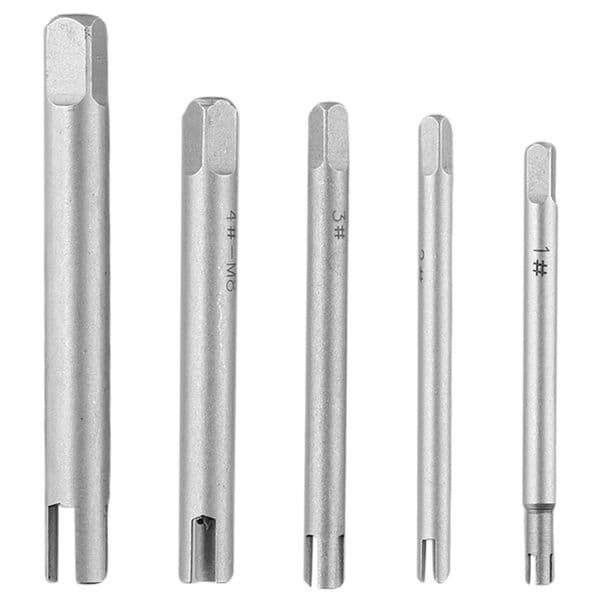 5pcs Broken Tap Extractor M4-M10 Screw Tap ExtractorAlloy Steel Broken Head Taps Remover Damaged Screw Tap Extractor Hand Tools
