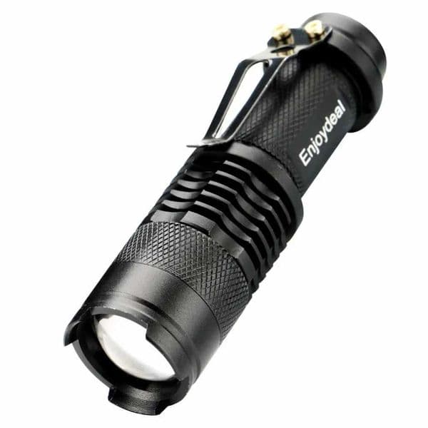 Tactical adjustable zoom LED flashlight 2000 lumens mini flashlight focus light AA/14500 battery LED camping X241109