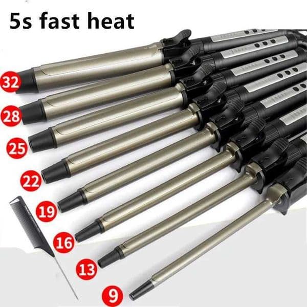 New 19mm 32mm Professional LED Temperature Display Ceramic Hair Curler Curling Iron Roller Curls Wand Waver Hair Styling Tool 2 L260525