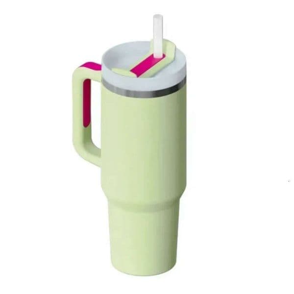 2026 New New 40Oz Stainless Steel Tumbler With Handle & Straw - Vacuum Insulated Travel Mug, Pink, Red, Blue Toys Toys