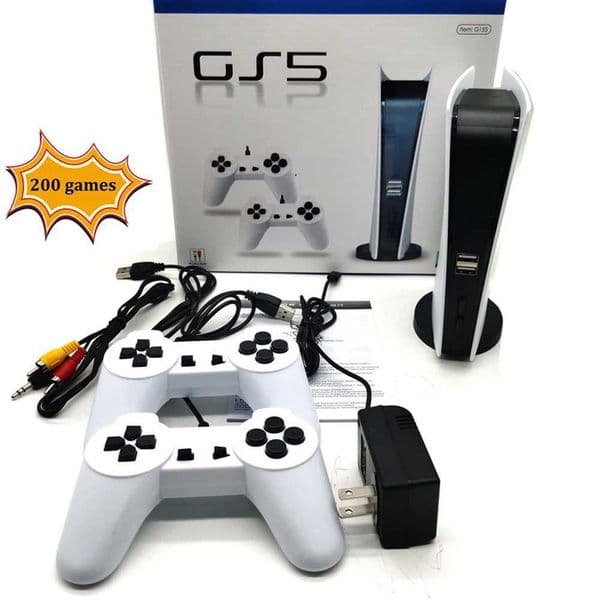 Gamestation 5 Console AV-OUT He TV Game Console Game Station 5 200Games Double Handle EU/US/UK Plug Y241109
