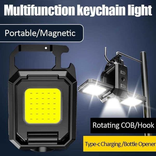 Mini LED Flashlight Rechargeable Keychain Lamp Waterproof Work Light for Outdoor Camping Hiking Super Bright FlashlightLX241109