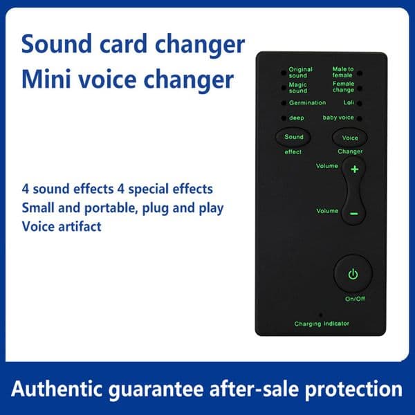 Microphone Voice Changer 7 Different Sound Changes Mobile Phone Computer Tablet IPad Game Machine for PS4 Xbox PC Phone Tablet