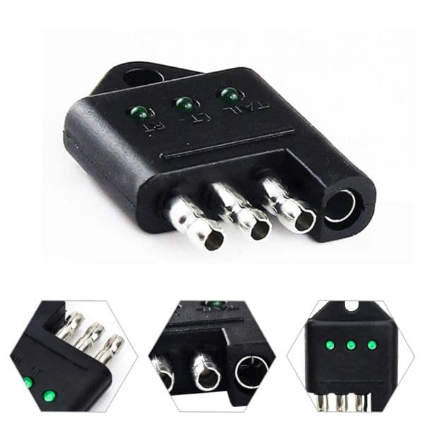 4 Way Flat Trailer Wiring Tester Light Brake Tail Turn Signal Trouble Shooter Plugs Into The Connector Of The Tow Vehicle