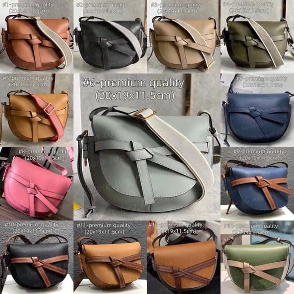 (go off picture not the description) 10A Premium Designer Crossbody Bags for Women Shoulder Saddle Bag with Knot Festival Gifts 23078