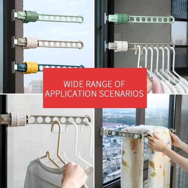 Outdoor Travel Portable Window Frame Clothes Hanger Portable Indoor Window Drying Rack Indoor Hanging Rack for Clothes