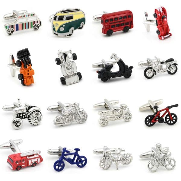 Car design cufflinks made of high-quality brass material transportation series wedding mens cufflinks W241109