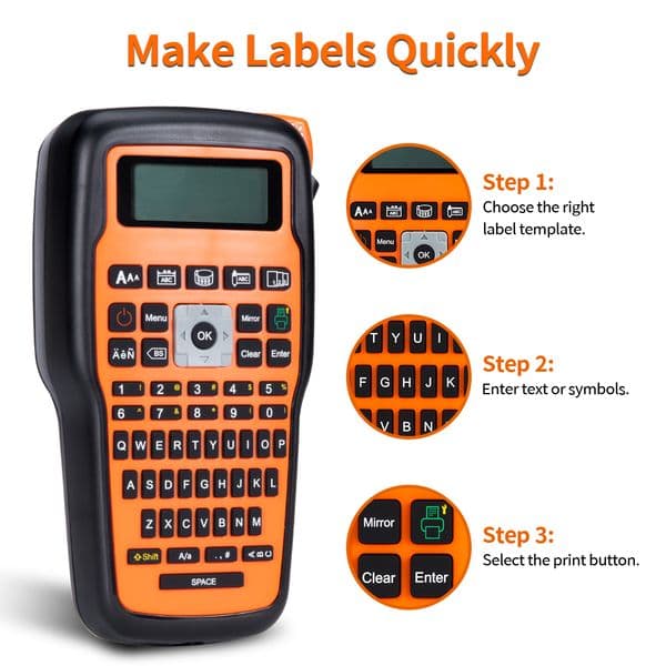 2026 New New Brother Tze Tape 12Mm Compatible Printer - Handheld Industrial Label Maker outdoor For P-Touch, E1000 Pro Free Shipping Shipping
