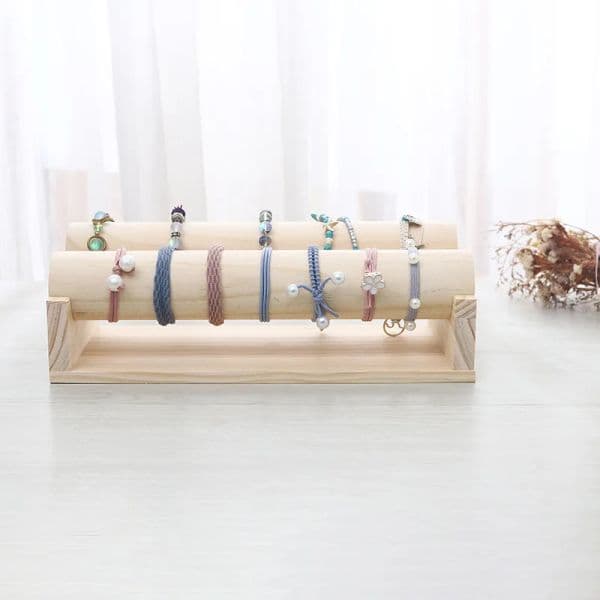 Solid Wood Bracelet Jewelry Display Stand Display Props Watch Storage Shoot Props