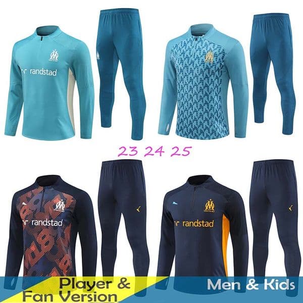2024 25 kids men Mmarseille tracksuits GREENWOOD BALERDI MarseilleES survetement 23 24 25 soccer Training Olympique OM