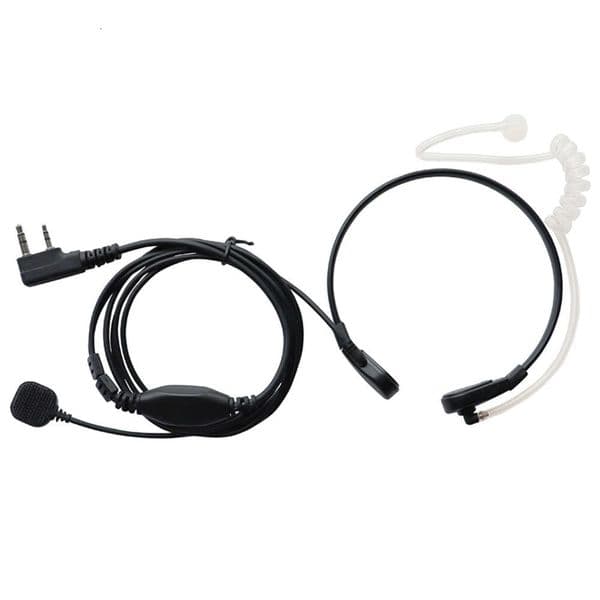Walkie Walkie Talkie Earphones Control Hou Microphone Throat Vibration Air Duct BF-UV5R 888s
