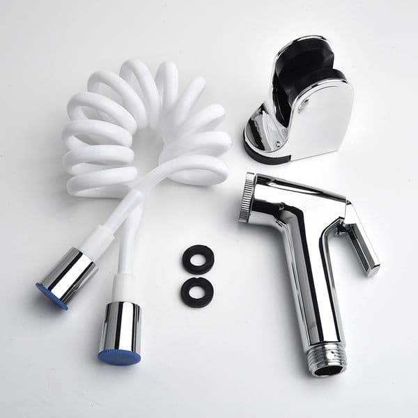 Attachment Sprayer Head Wash ABS Adapter Bathroom Bidet Extendable Hose Handheld Holder Bracket Kit Set Toilet
