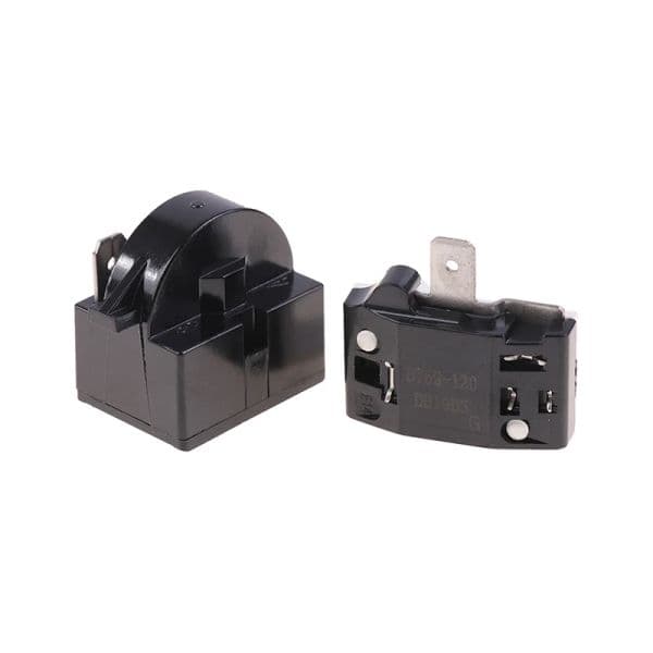 2PCS QP2-4.7 new PTC Starter Relay 1 Pin Refrigerator Starter Relay And 2025 6750C-0005P Refrigerator Overload Protector