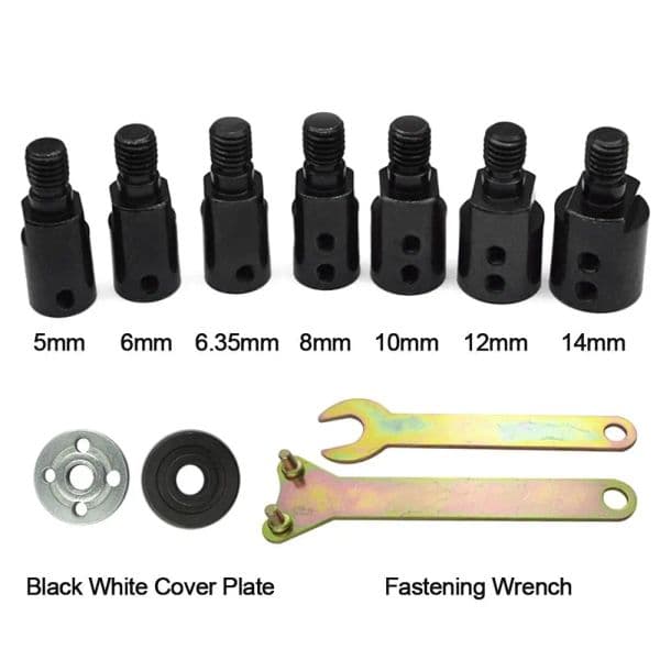 M10 5/6/8/10/12/14mm Saw Blade Adapter Grinding Polishing Motor Shaft Adapter Connecting Rod Sleeve new 2025 Coupler Drill Accessories