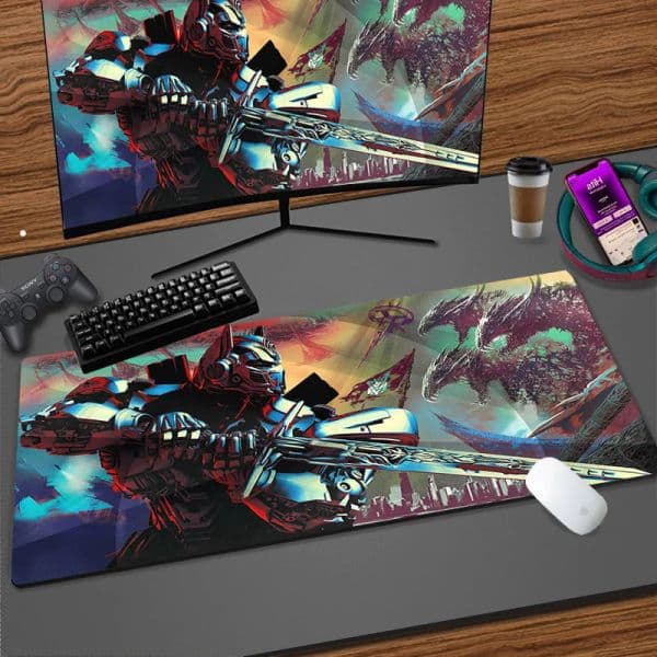 Laptop Gaming Large Mouse Mats Anime Transformers Mousepad Carpet Keyboard Game Mause Pad Office Soft Desktop Mat for CS GO LOL
