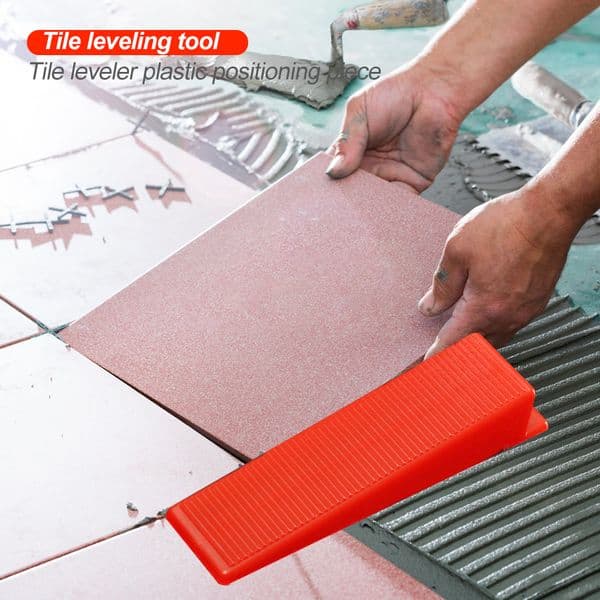 100pcs/set Wear-resistant Level Wedges Tile Spacers for Flooring Leveler Locator