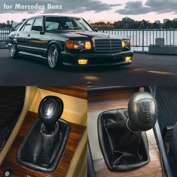4/5 Speed MT 2025 Gear Shift Knob Lever Shifter Stick For Mercedes Benz C E S Class W124 S124 W126 new E190 W190 W201 W202 W123 W140 W463