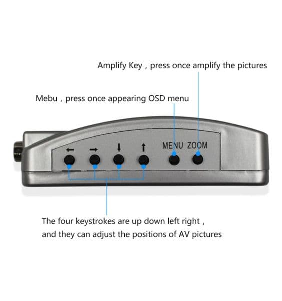 VGA to AV RCA Composite Video Adapter Converter Laptop PC to TV Switch Box Support S-video VGA Out NTSC/PAL Computer Signal