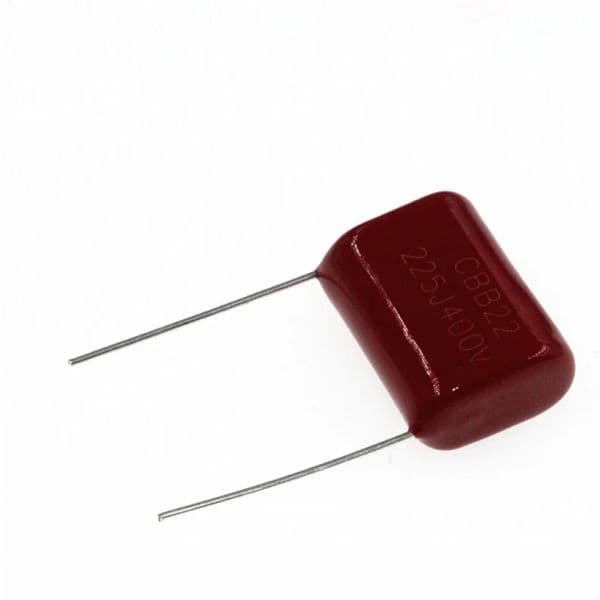 10pcs CBB22 225J400V 400V225J 2.2uF new 400V 5% P20 2025 Foot Distance 20mm Metallized Polypropylene Film Capacitor
