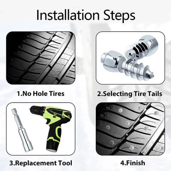 10/50pcs Car Tire Studs Anti-Slip Screws Nails Auto Motorcycle Bike Truck Off-road Tyre Anti-ice Spikes Snow Sole Tire Cleats