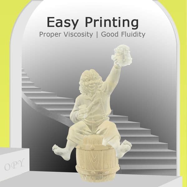 Opy Standard Epoxy Uv Resin 1000G Liquid 405Nm Dlp Lcd 3D Printing Photo Polymer Material Grey Transparent Rapid Uv-Curing Resin
