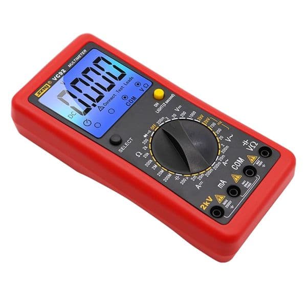 SZBJ VC92 LCD Digital Multimeter AC/DC Diode Capacitance Resistance Measurement Tool Voltage Measurement 2KV High Voltage