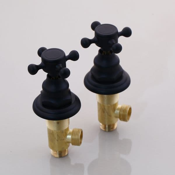 ZAPPO Matte Black Bathroom Sink Faucet Solid Brass Dual Handles 360 Swivel Faucets Bathtub Faucets Deck Mounted Tap