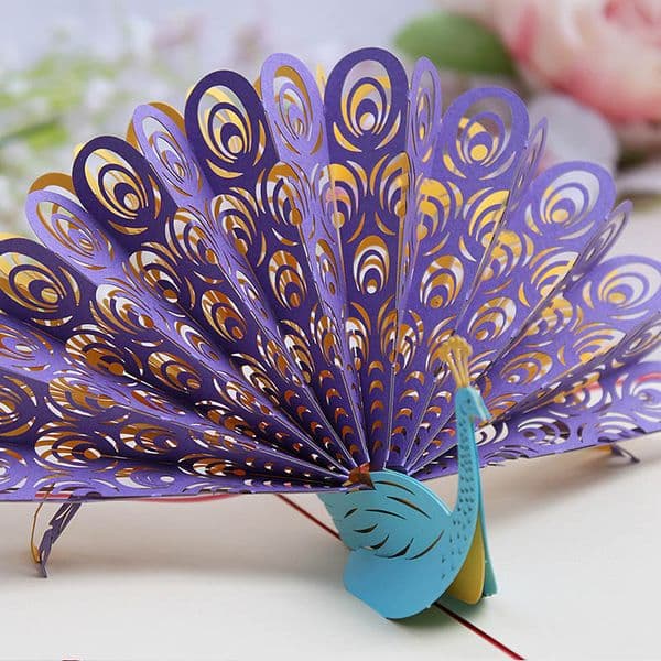 1pcs animal Postcards Thank You Card 3D Pop Up Lover Student Anniversary Greeting Cards Handmade Laser Cut Cads