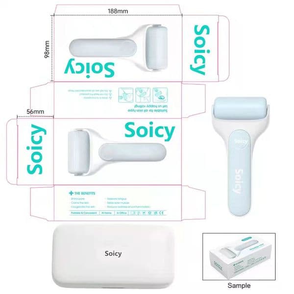 Hello Face Soicy S20 Ice Roller Cold Roller Massage Skin Roller Cooling Roller High Quality non-needle with protective box