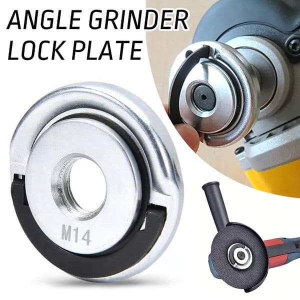 Heavy Duty Angle Grinder M 14 Quick Release Nut Sturdy Grinding Discs Fast Switch Tools Hardware Tool