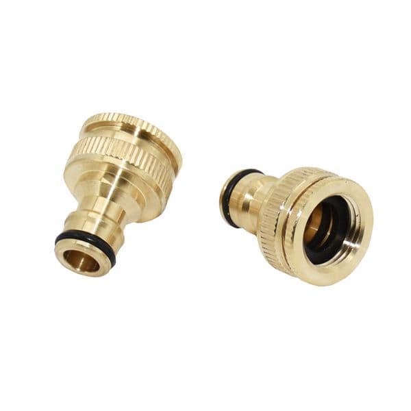Brass Connector 3/4 Female Garden Hose Brass Fittings Female 1/2 The Faucet Water Gun Adapter Copper Connector Garden 1Pcs