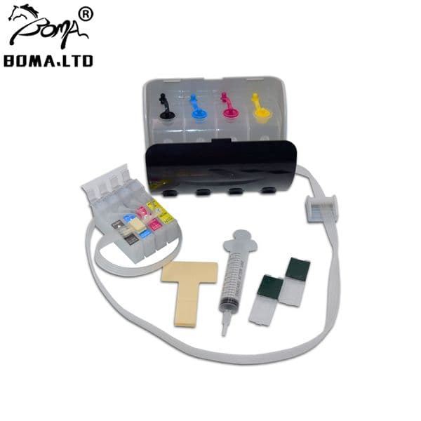 202 202XL WF-2860 WF-2861 WF-2865 2865DWF Bulk Continuous Ink Supply For EPSON Workfore Pro WF 2860DWF WF 2861DW Without Chip