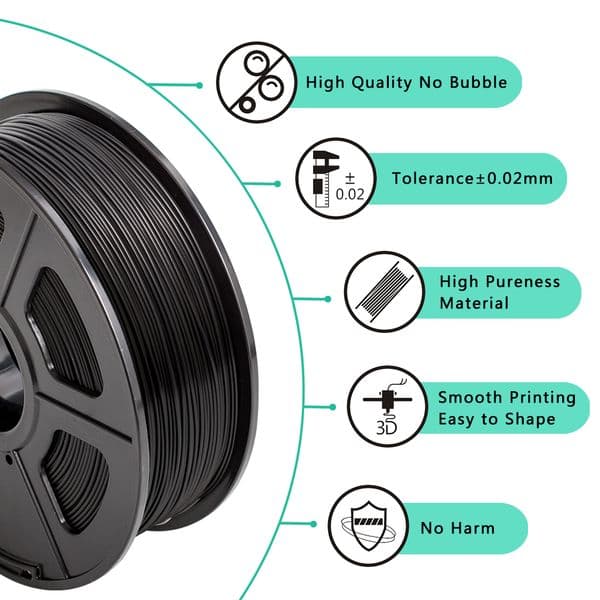 SUNLU ABS 3D Printer Filament 1kg 1.75mm Spool Acrylonitrile Butadiene Styrene Consumables For 3d Printer Model Printing